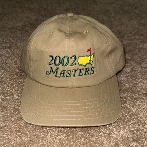 American Needle 2002 Masters Tan Cap Hat. R